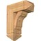 Ekena Millwork Olympic Arts and Crafts Smooth Bracket w/ Offset Brace, Western Red Cedar, 7 1/2"W x 18"D x 22"H BKT0806X18X22OLY03SWR - alternate 1
